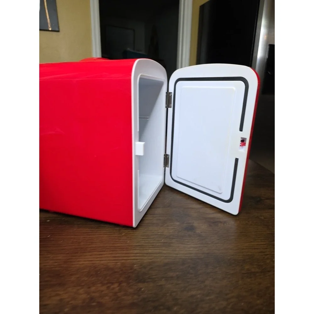 Coca-Cola Mini Fridge, 6 Can Mini Fridge, Cooler & Heater, Personal Retro Fridge